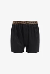 Next Loose-Fit Boxershorts aus Baumwolle (4-St) Schwarz/Khaki