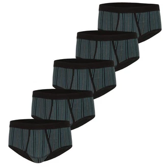 ESGE Slip Feinripp (5-Stück) Herren Türkis/Blau/Grün/Dunkelblau