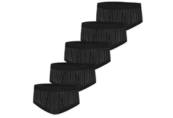 ESGE Slip Feinripp (5-Stück) Herren Schwarz/Dunkelgrau