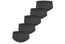 ESGE Slip Feinripp (5-Stück) Herren Schwarz/Grau/Dunkelgrau