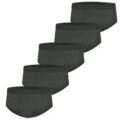 ESGE Slip Feinripp (5-Stück) Herren Schwarz/Grau/Dunkelgrau