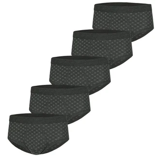 ESGE Slip Feinripp (5-Stück) Herren Schwarz/Grau/Dunkelgrau