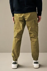 Next Utility-Cargohose Regular Tapered Khaki/Dunkelgrün
