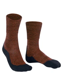 FALKE Sportsocken TK1 Adventure Wool Braun/Dunkelbraun/Orange/Rot