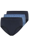 Schiesser Slip 3er Pack 95/5 Essentials Organic Cotton Dunkelblau/Blau