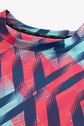 Next Bandeau-Bikini-Top Sportshirt mit Aufdruck Mischfarben/Rot