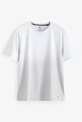 Next Bandeau-Bikini-Top Sportshirt mit Aufdruck Weiß/Grau/Creme