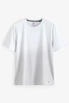 Next Bandeau-Bikini-Top Sportshirt mit Aufdruck Weiß/Grau/Creme