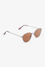 Bandeau-Bikini-Top Runde entspiegelte Sonnenbrille (1-St)