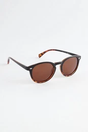 Bandeau-Bikini-Top Runde entspiegelte Sonnenbrille (1-St)