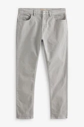 Next Slim Fit Stretch Jeans Hellgrau/Grau/Khaki