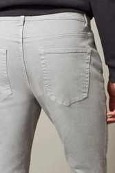 Next Slim Fit Stretch Jeans Hellgrau/Grau/Khaki