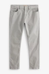 Next Slim Fit Stretch Jeans Hellgrau/Grau/Khaki