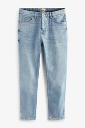 Bandeau-Bikini-Top Slim Fit Stretch-Jeans im Vintage-Look (1-St)