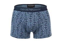 Emporio Armani Herren Trunks 3er Pack Pure Cotton Boxershorts Marine/Blau