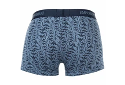 Emporio Armani Herren Trunks 3er Pack Pure Cotton Boxershorts Marine/Blau