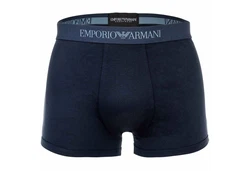 Emporio Armani Herren Trunks 3er Pack Pure Cotton Boxershorts Marine/Blau
