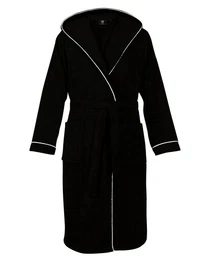 Grfenstayn Herrenbademantel Bademantel Herren Frottee Kapuze Lang Baumwolle, XL Schwarz, 100% Baumwolle (360g/m2) Gre M, L, XL, XXL, 3XL