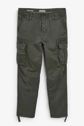 Next Bandeau-Bikini-Top Authentische Stretch-Cargohose (1-St) Dunkelgrün/Khaki/Grün