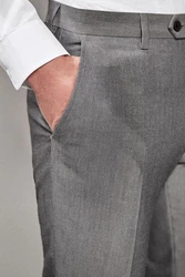 Next Anzughose Tailored Fit Grau/Hellgrau