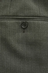 Next Anzughose Slim Fit strukturiert Khaki/Dunkelgrün
