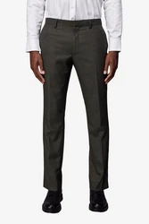 Next Anzughose Slim Fit strukturiert Khaki/Dunkelgrün
