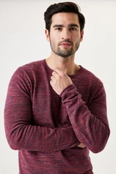 Garcia Strickpullover Dunkelrot/Bordeaux/Rot