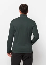 Jack Wolfskin Fleecejacke KOLBENBERG FZ Neonfarben/Dunkelgrau/Gelb/Grau/Dunkelgrün