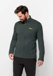 Jack Wolfskin Fleecejacke KOLBENBERG FZ Neonfarben/Dunkelgrau/Gelb/Grau/Dunkelgrün