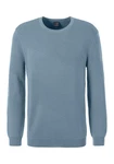 John Devin Strickpullover Strukturstrick Blau/Grau/Hellblau/Dunkelblau