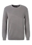 John Devin Strickpullover Strukturstrick Grau/Dunkelgrau/Hellgrau