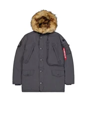 Alpha Industries Winterjacke Polar Jacket Hellgrau/Dunkelgrau/Grau/Dunkelblau/Braun