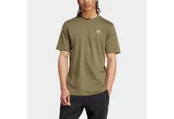 ADIDAS ORIGINALS T-Shirt 'Trefoil Essentials' Dunkelgrün/Khaki