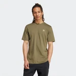 ADIDAS ORIGINALS T-Shirt 'Trefoil Essentials' Dunkelgrün/Khaki
