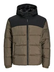 JACK & JONES Jacke JJMoon Dunkelgrün/Khaki/Beige/Braun