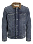 JACK & JONES Jacke 'JJIJean' JJJACKET W SHERPA WI 200 SN Hellblau/Blau/Dunkelblau