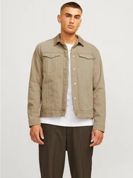 JACK & JONES Jacke 'JJIJean' JJJACKET W SHERPA WI 200 SN khaki