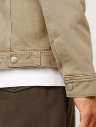 JACK & JONES Jacke 'JJIJean' JJJACKET W SHERPA WI 200 SN khaki