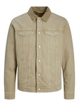 JACK & JONES Jacke 'JJIJean' JJJACKET W SHERPA WI 200 SN khaki