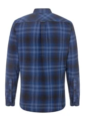 BOSS ORANGE Flanellhemd Rickert_M Hellblau/Blau/Dunkelblau