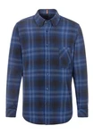 BOSS ORANGE Flanellhemd Rickert_M Hellblau/Blau/Dunkelblau