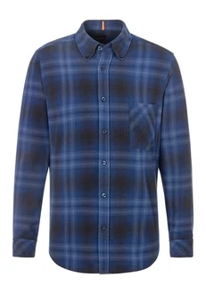 BOSS ORANGE Flanellhemd Rickert_M Hellblau/Blau/Dunkelblau BOSS ORANGE Flanellhemd Rickert_M Hellblau/Blau/Dunkelblau