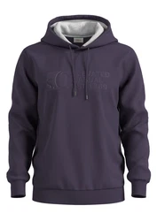 s.Oliver Kapuzensweatshirt mit Front-Print Dunkelblau/Lila/Grau