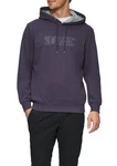 s.Oliver Kapuzensweatshirt mit Front-Print Dunkelblau/Lila/Grau