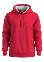 s.Oliver Kapuzensweatshirt mit Front-Print Rot