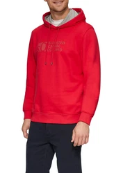 s.Oliver Kapuzensweatshirt mit Front-Print Rot