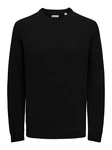 ONLY & SONS Strickpullover ONSETHAN LIFE REG 7 CREW KNIT Schwarz