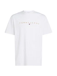 T-Shirt TJM REG GOLD LINEAR LOGO TEE EXT