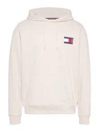 Sweatshirt TJM REG ESSENTIAL FLAG HOOD EXT mit bedruckten Markenlogo auf Brusthhe