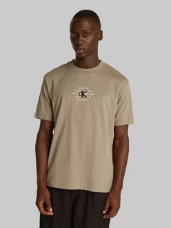 Calvin Klein Jeans T-Shirt NYC STAMP GRAPHIC Khaki/Dunkelgrün/Grau/Beige Calvin Klein Jeans T-Shirt NYC STAMP GRAPHIC Khaki/Dunkelgrün/Grau/Beige